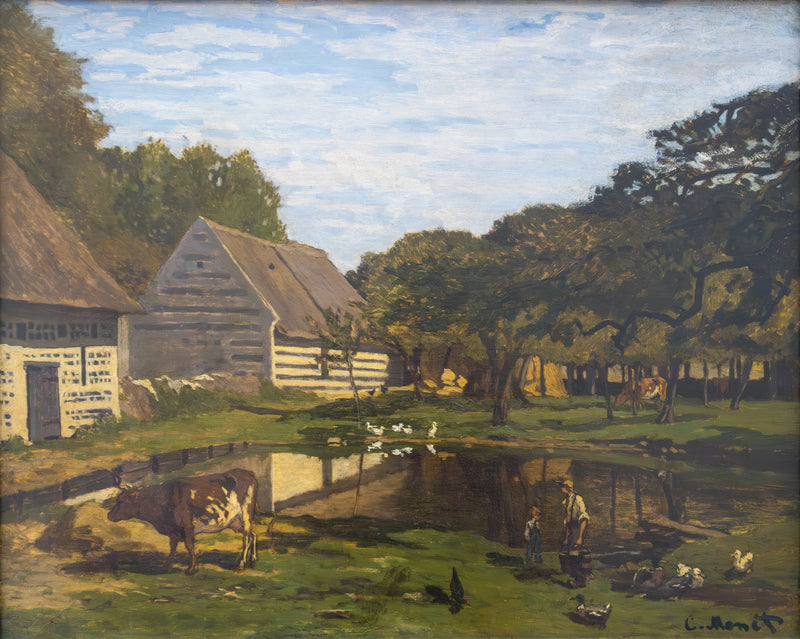 Boerderij in Normandië W16 - Claude Monet