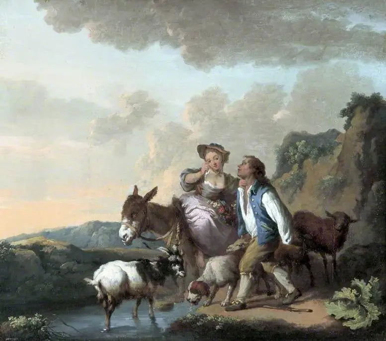 Rustieke binnenplaats - François Boucher