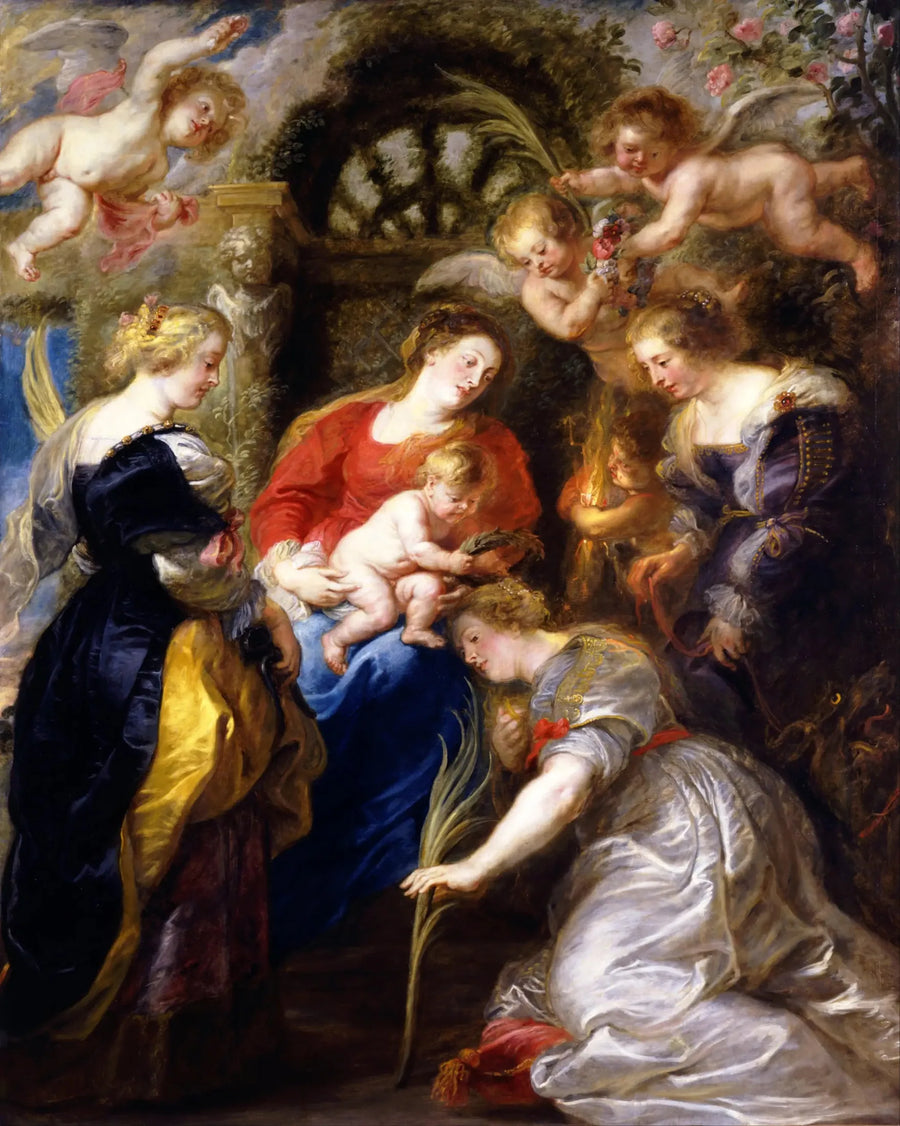 Kroning van Sint Catharina - Peter Paul Rubens
