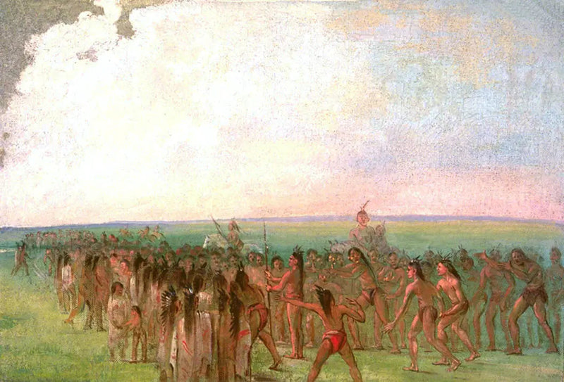 Hardlopen achter het dorp Mandan - George Catlin

Source:
Course à pied derrière le village Mandan - George Catlin