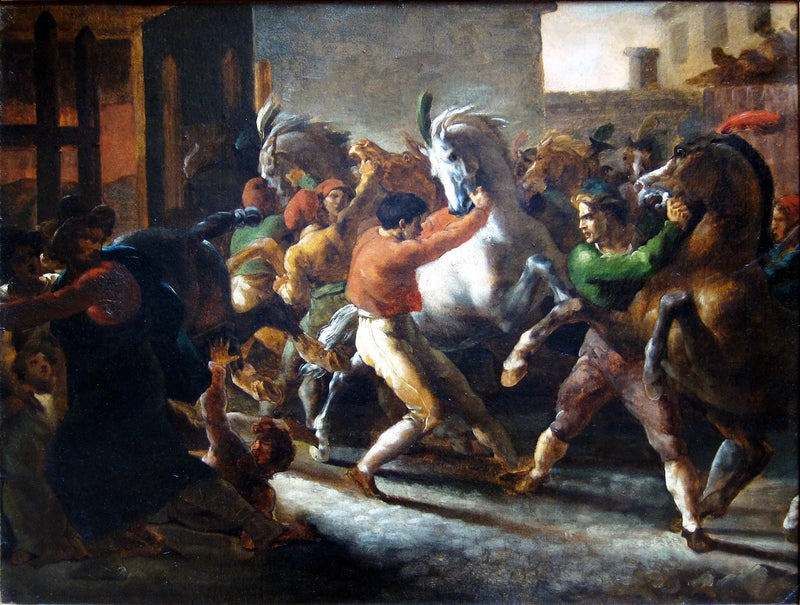 Vrije paardenrennen in Rome - Théodore Géricault