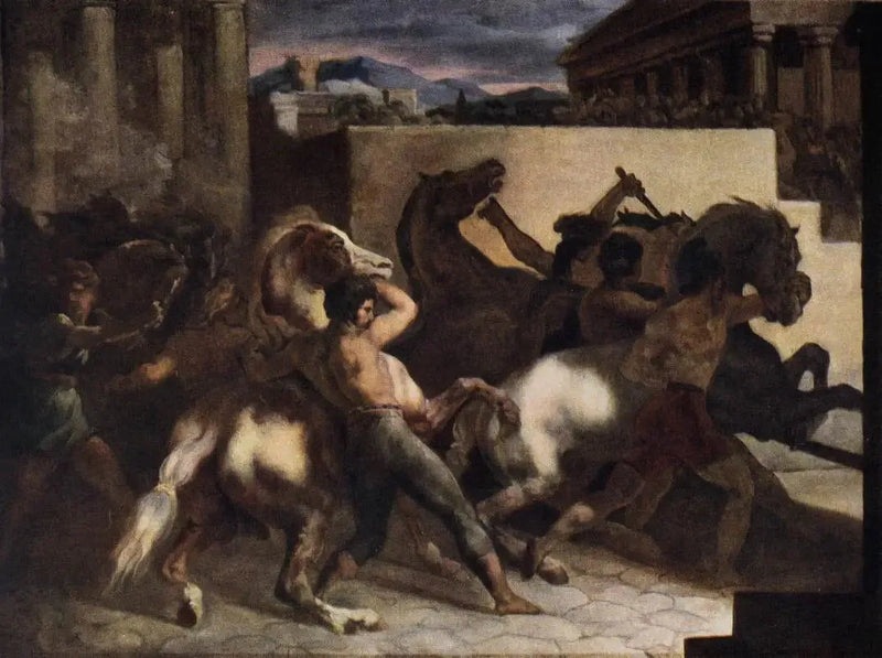 Vrije paardenrace: La Mossa - Théodore Géricault