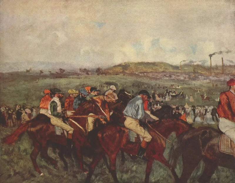 Herenrace. Voor de start - Edgar Degas