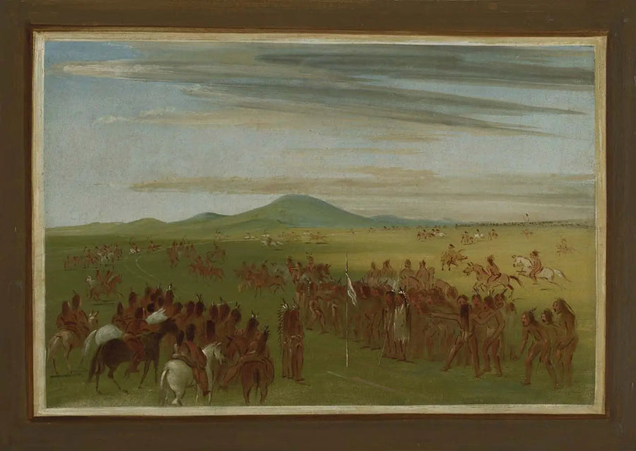 Paardensportcursussen op een parcours achter het dorp Mandan - George Catlin

Source:
Courses hippiques sur un parcours derrière le village de Mandan - George Catlin