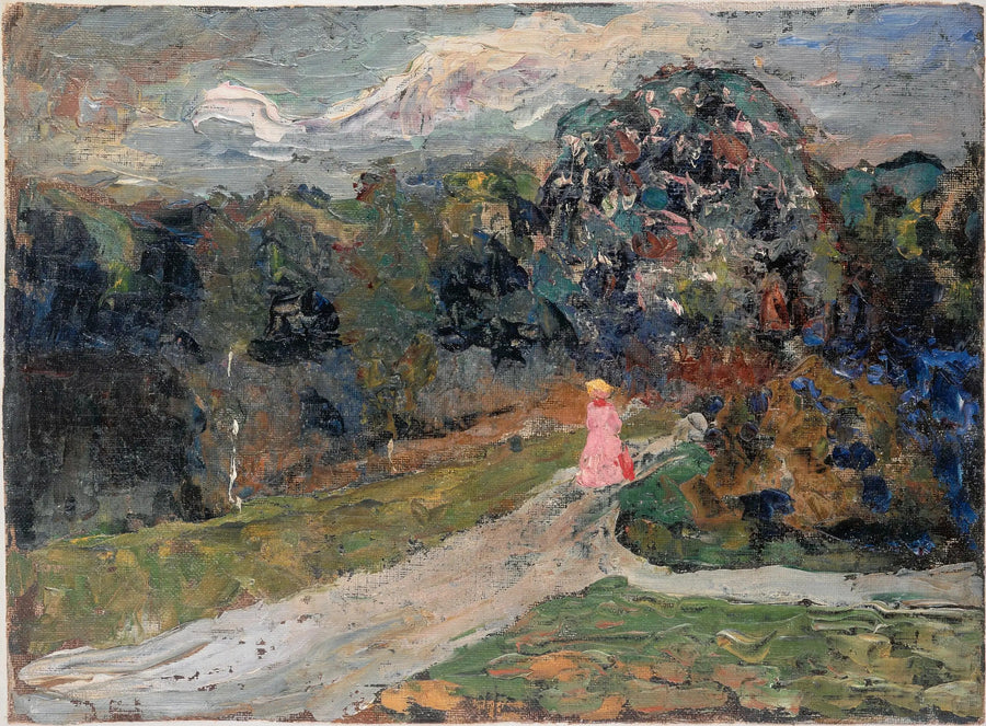 Schemering in de Engelse tuin, München - Vassily Kandinsky