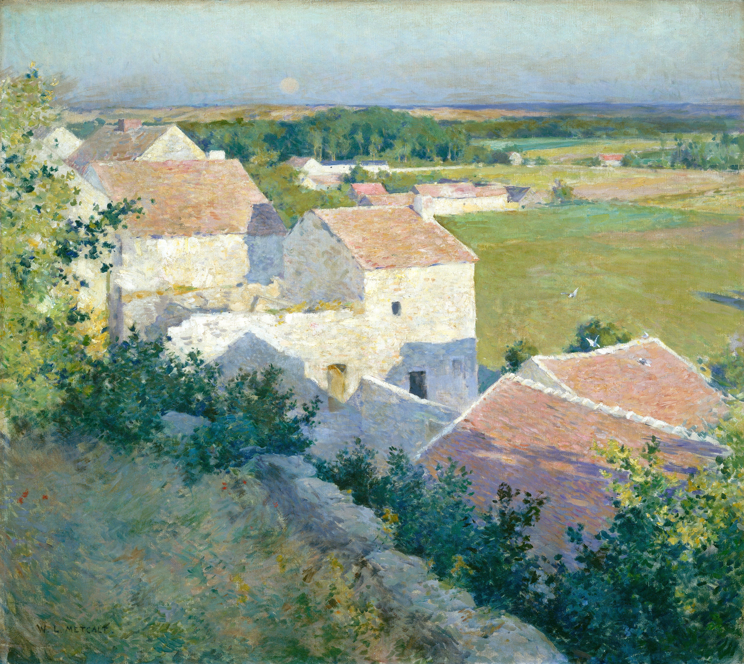 Crépuscule de la Saint-Jean - Willard Metcalf - Alpha Reproduction
