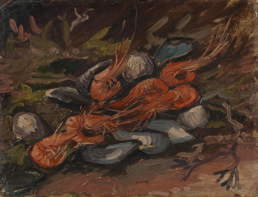 Garnalen en mosselen - Vincent van Gogh
