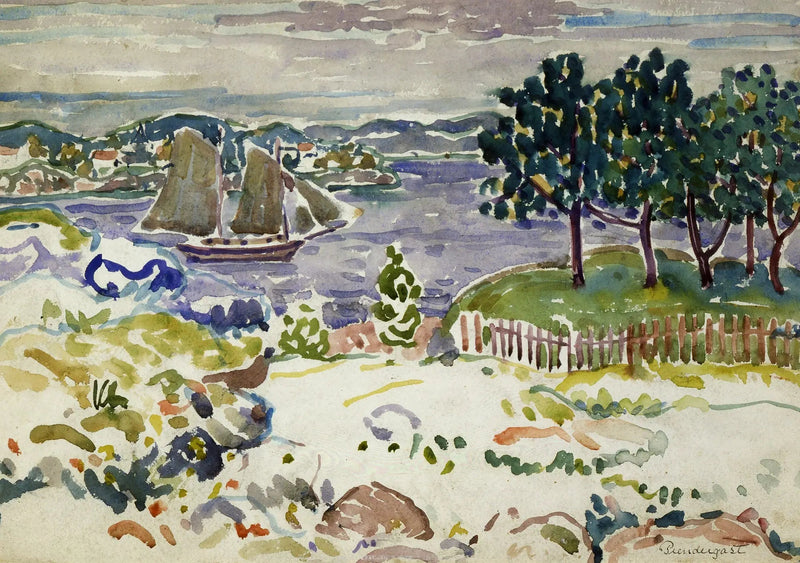 Inham met zeilboot, Maine - Maurice Prendergast

Source:
Crique avec voilier, Maine - Maurice Prendergast