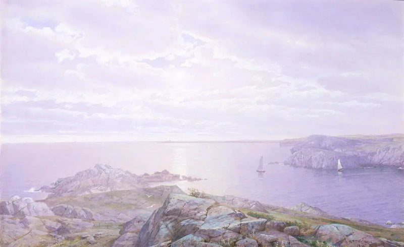 Rotsachtige baai - William Trost Richards