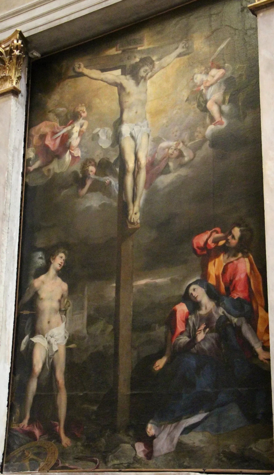 Kruisiging met de Maagd, San Giovanni en San Sebastiano - Federico Barroci