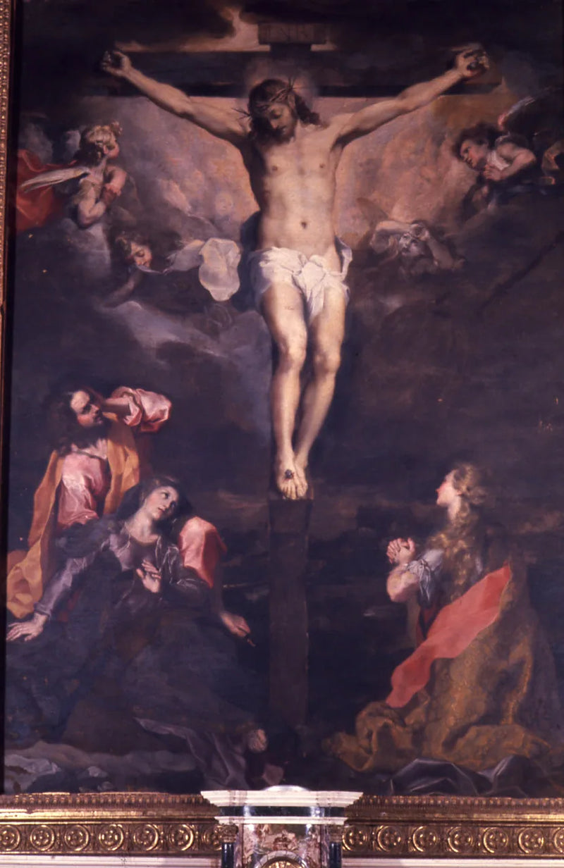 Kruisiging met Maria, San Giovanni en Magdalena - Federico Barroci