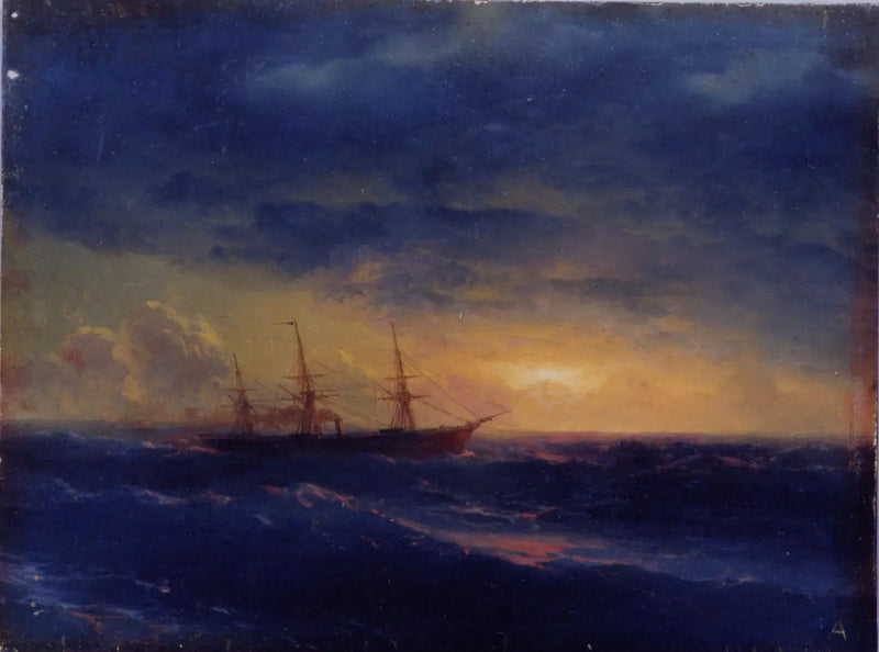 Zeilboot op zee 's nachts - Ivan Aïvazovski

Source:
Croiseur en mer la nuit - Ivan Aïvazovski