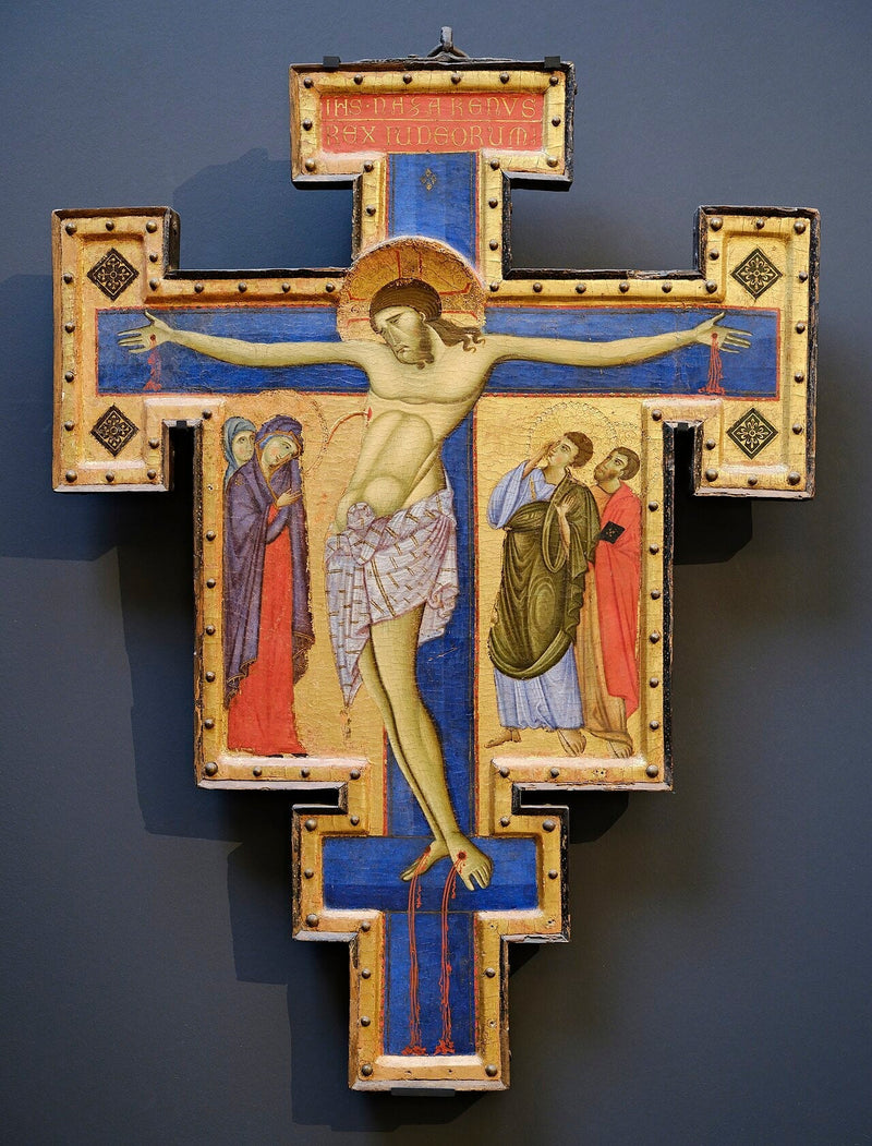 Crucifix van Maestro van San Francesco, Louvre - Meester van Sint-Franciscus