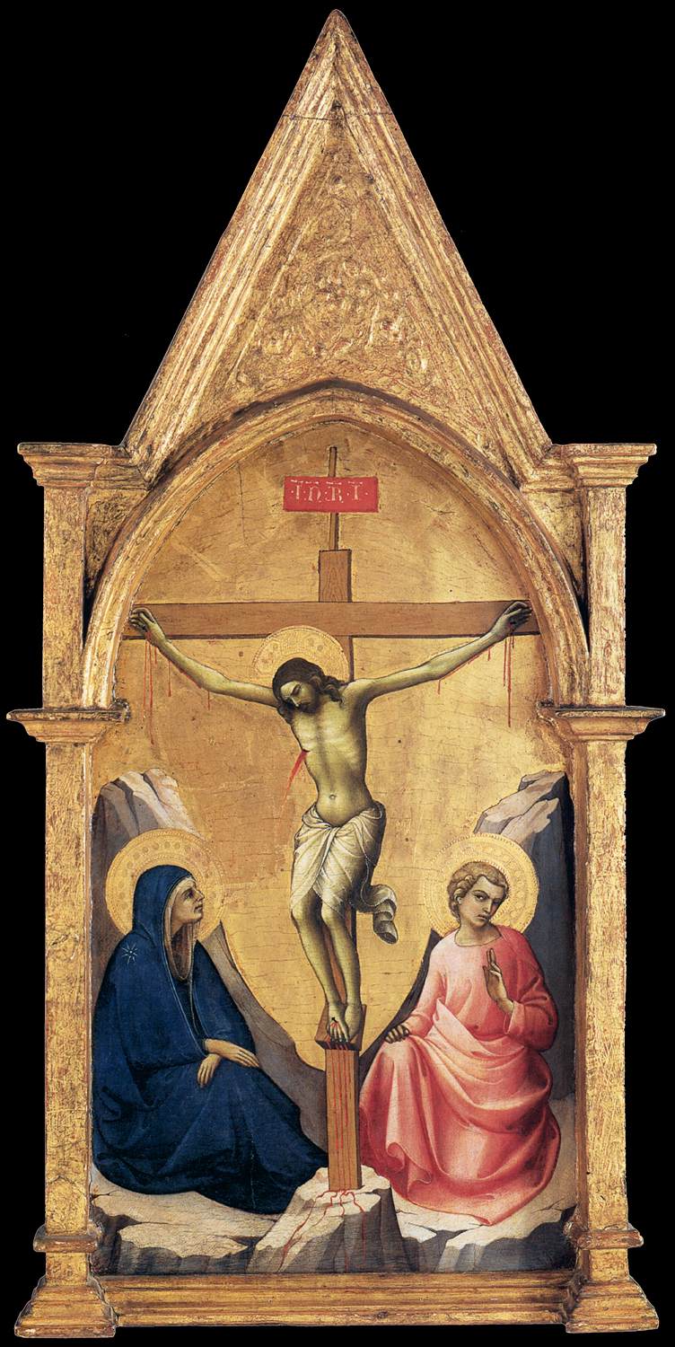 Kruisiging met de Maagd Maria en Sint Jan - Lorenzo Monaco