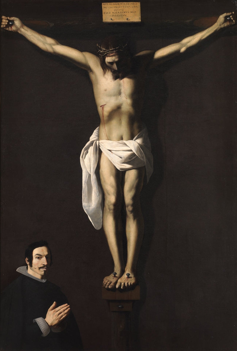 Kruisiging met een donateur - Francisco de Zurbarán