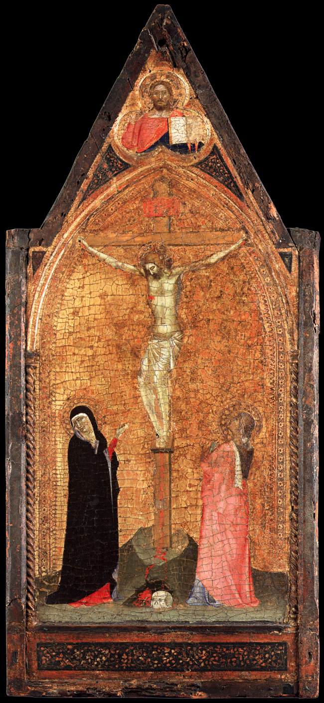 Kruisiging en zegen van Christus - Bernardo Daddi