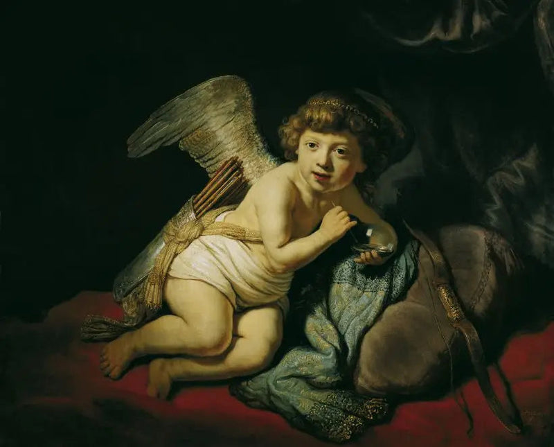 Cupido met de zeepbel - Rembrandt