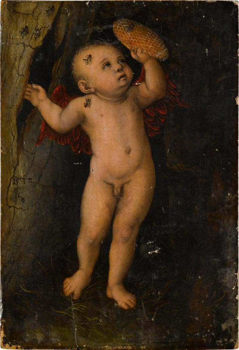 Cupido als honingdief - Lucas Cranach de Oudere