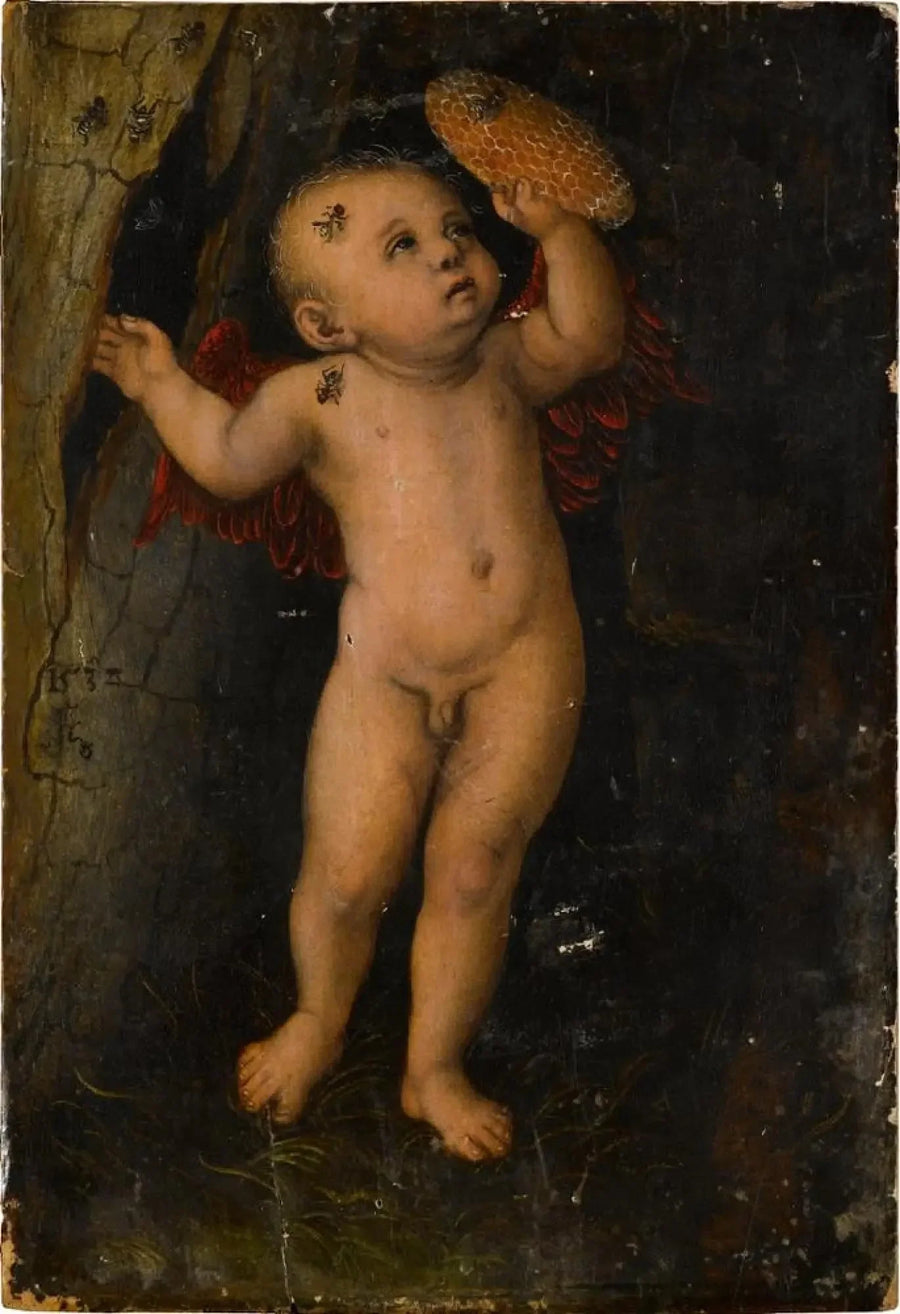 Cupido als honingdief - Lucas Cranach de Oudere