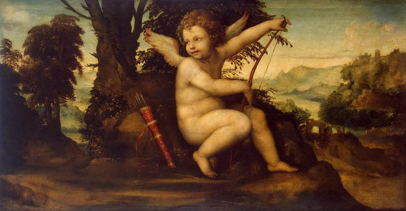Cupido in het landschap - Il Sodoma (Giovanni Antonio Bazzi)