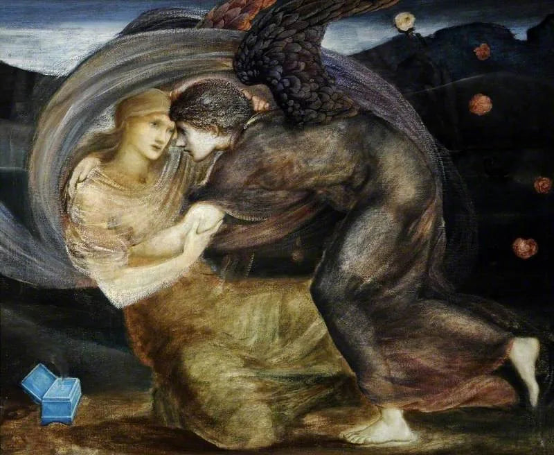 Cupido die Psyche bevrijdt - Edward Burne-Jones