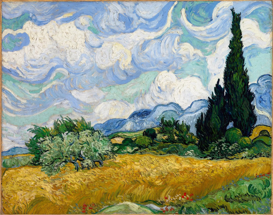 Cipres bij gouden koren - Vincent van Gogh