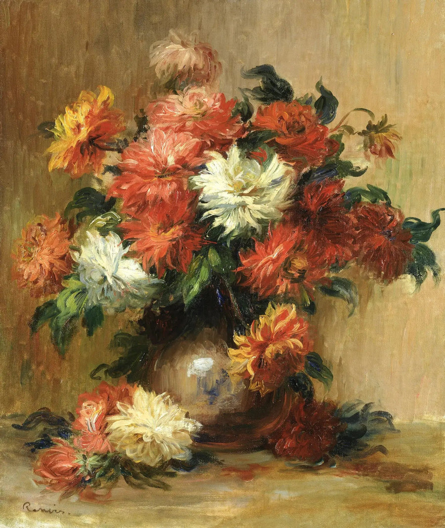 Dahlia's - Pierre-Auguste Renoir