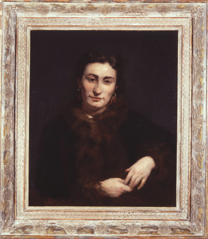 Portret van een vrouw in bont - Pierre-Auguste Renoir