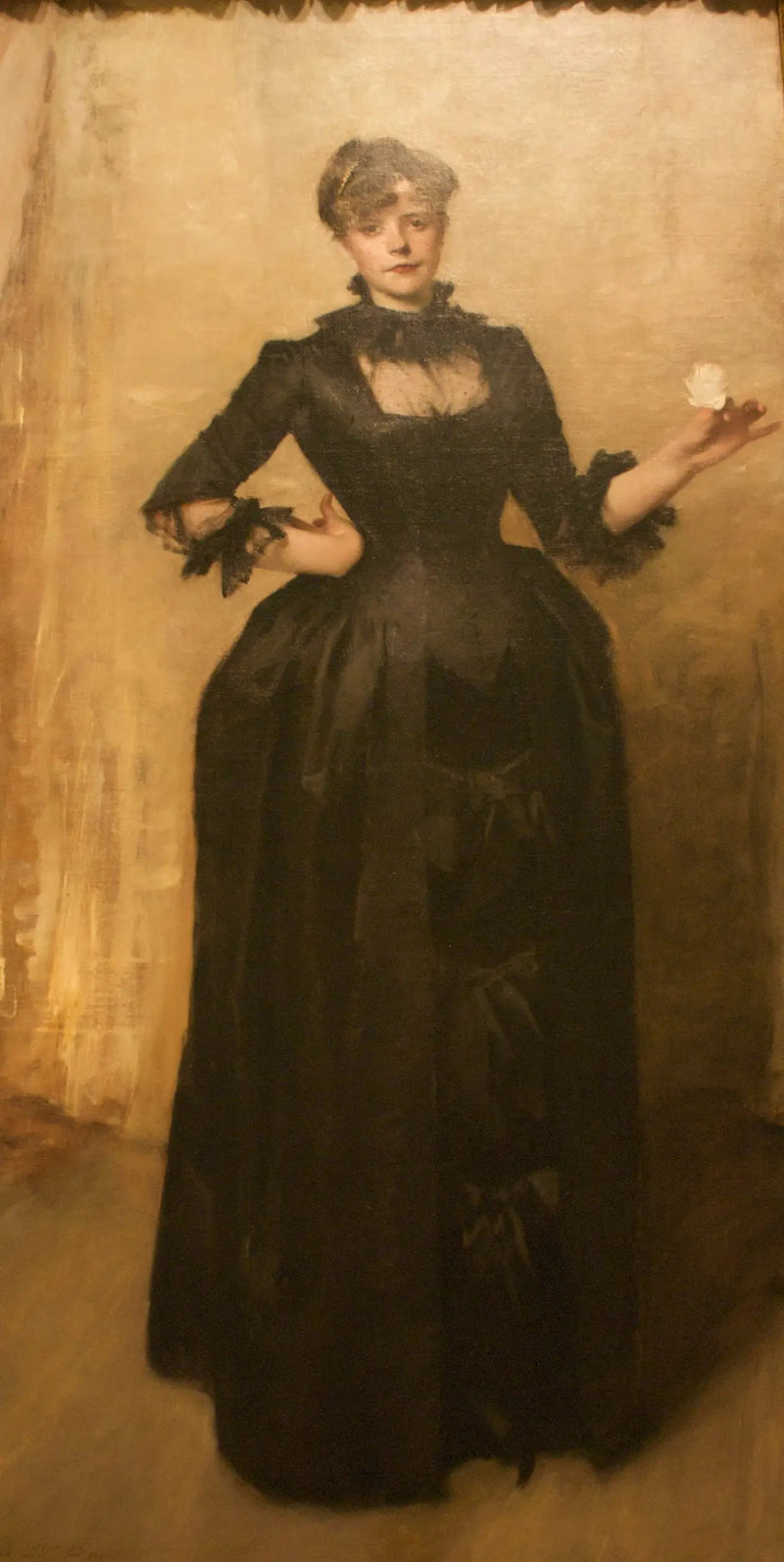 Dame met de roos (Charlotte Louise Burckhardt) - John Singer Sargent