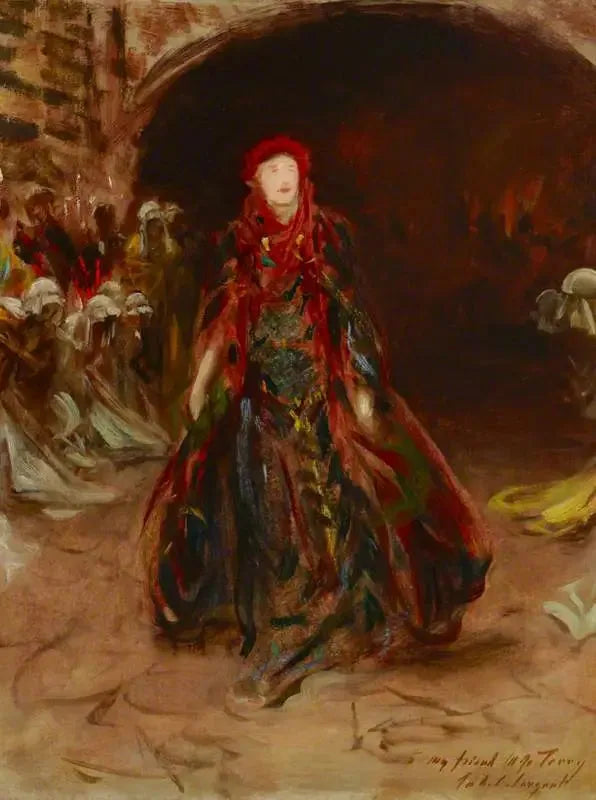 Dame Ellen Terry (1847-1928) in de rol van Lady Macbeth in "Macbeth" van William Shakespeare - John Singer Sargent