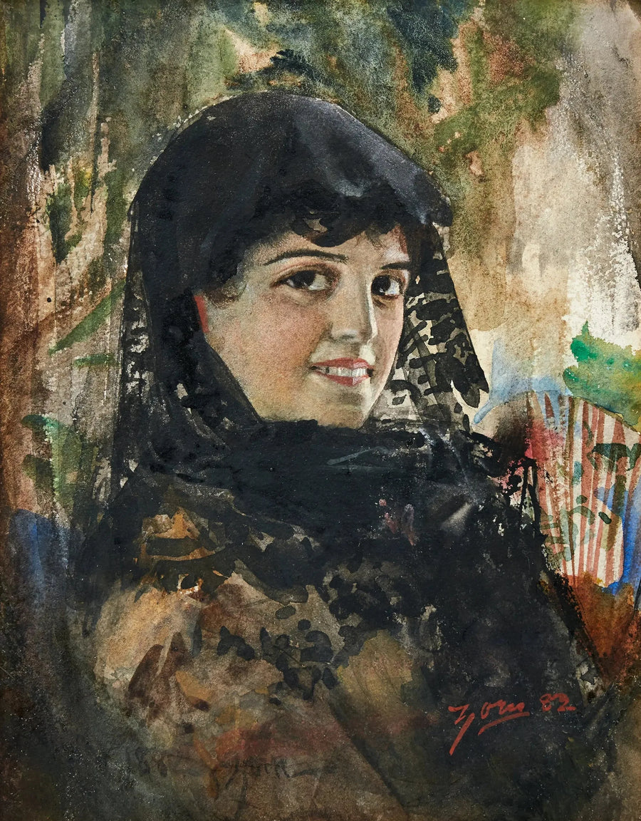 Spaanse dame met zwarte mantilla - Anders Zorn

Source:
Dame espagnole à la mantille noire - Anders Zorn