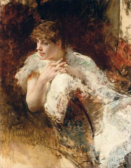 Napolitaanse dame - Giuseppe De Nittis