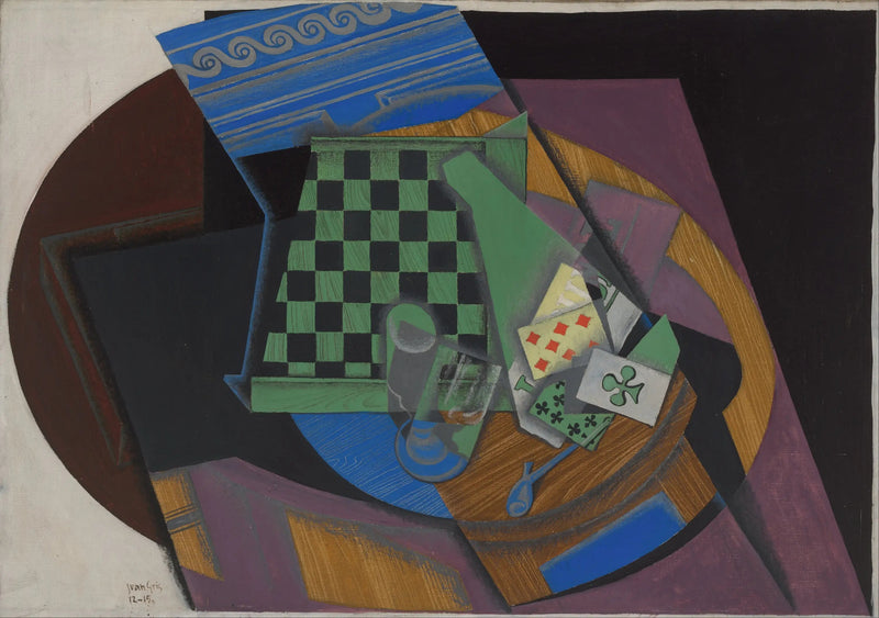 Damier en speelkaarten - Juan Gris