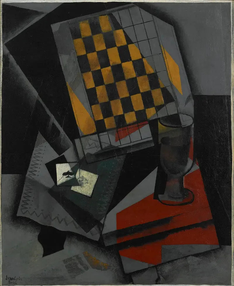 Damier en speelkaarten - Juan Gris
