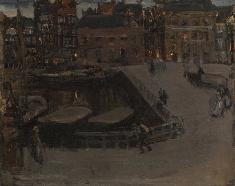 Damrak 's avonds - Isaac Israëls