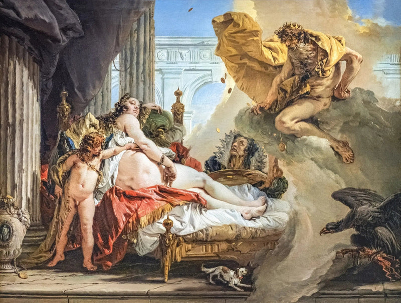 Danaé en Jupiter - Giovanni Battista Tiepolo