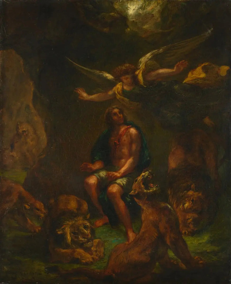 Daniel in de leeuwenput - Eugène Delacroix