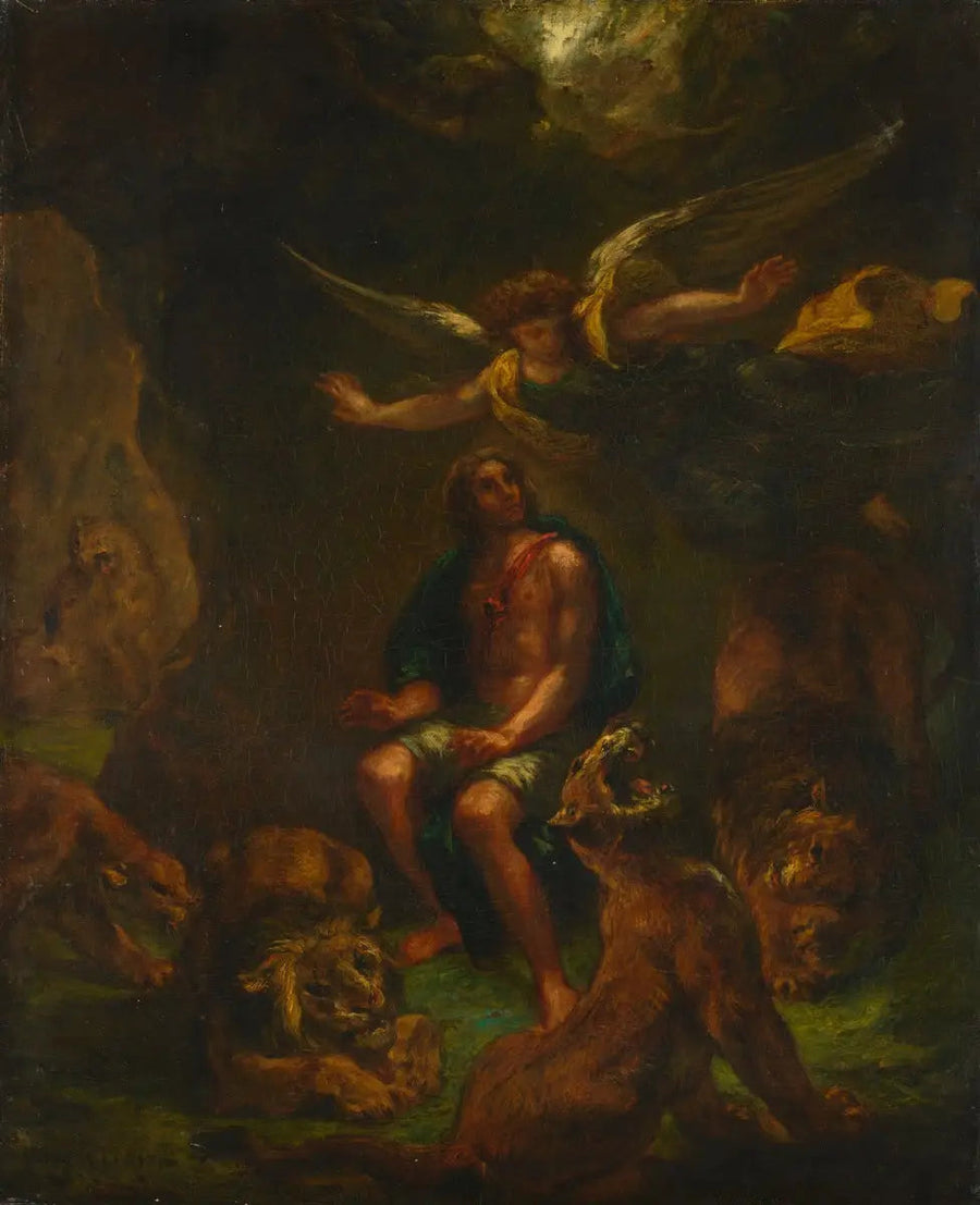 Daniel in de leeuwenput - Eugène Delacroix