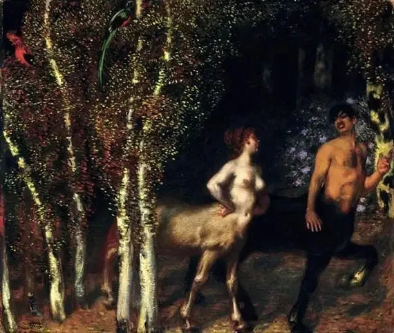 In het betoverde bos - Franz von Stuck