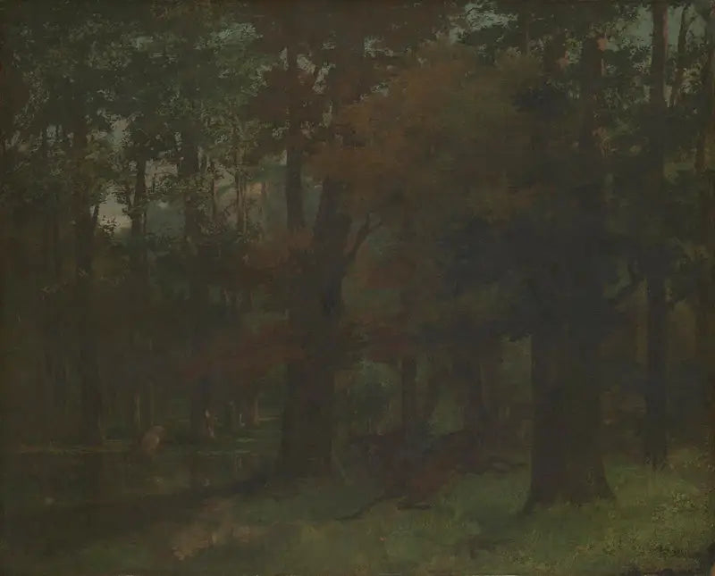 In het bos - Gustave Courbet
