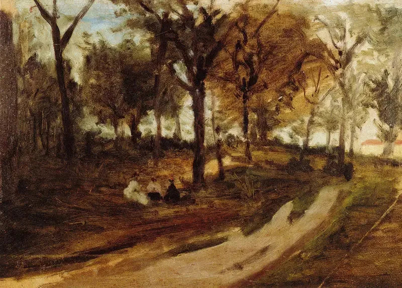 In het bos, Saint-Cloud - Paul Gauguin