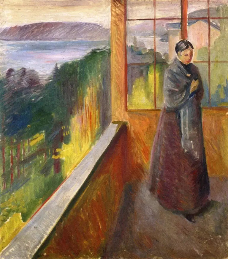 In de veranda - Edvard Munch