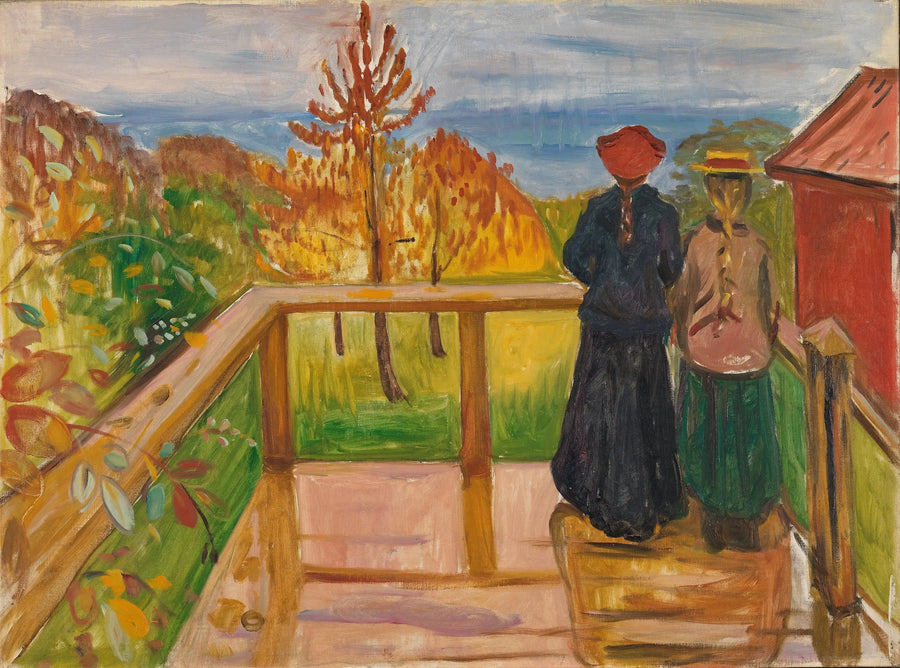 In de veranda - Edvard Munch