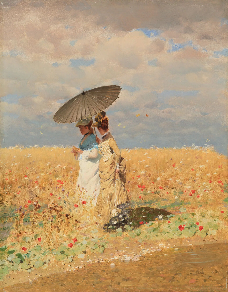 In het tarwe - Giuseppe De Nittis