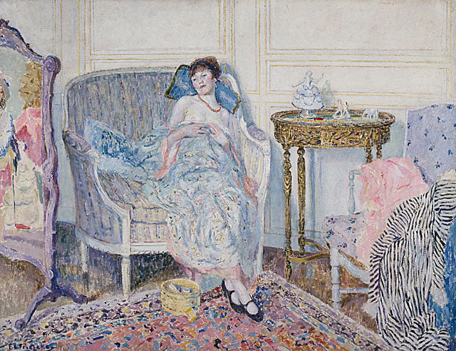 In het boudoir - Frederick Carl Frieseke