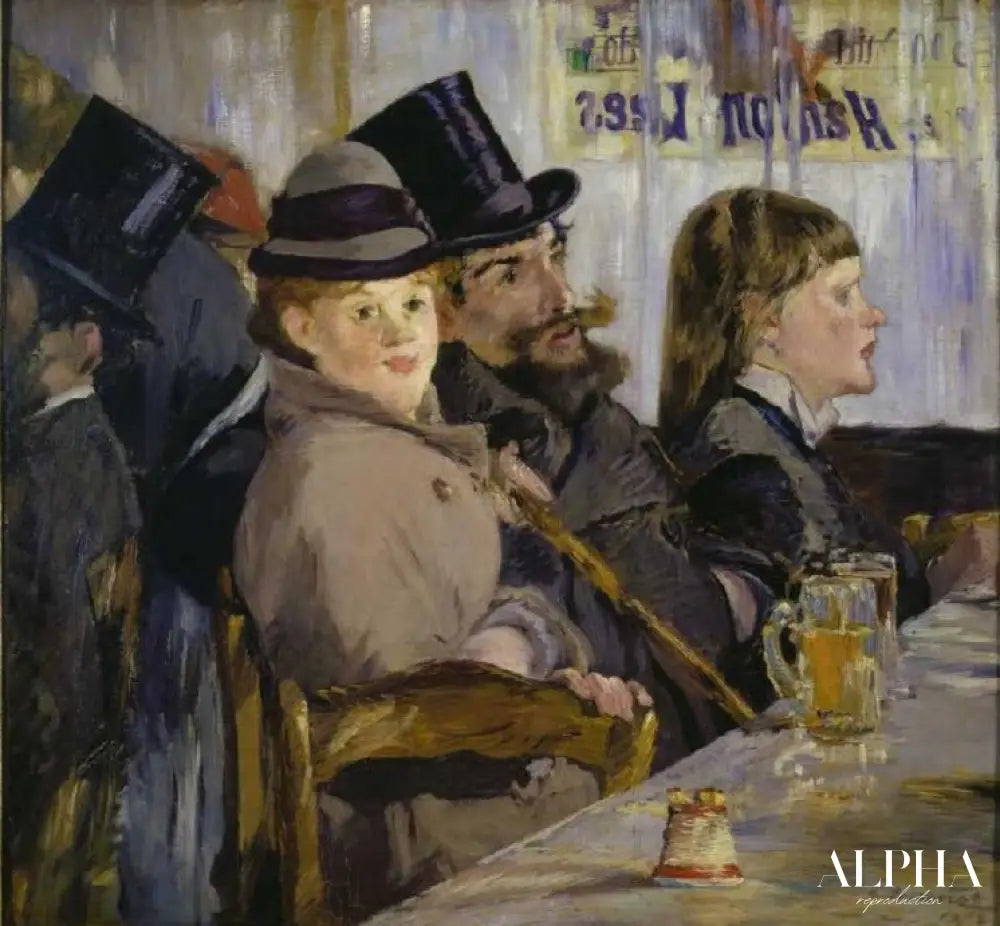 Dans le café - Edouard Manet - Reproductions de tableaux et peintures haut de gamme