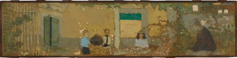 In de tuin bij Vallotton - Édouard Vuillard