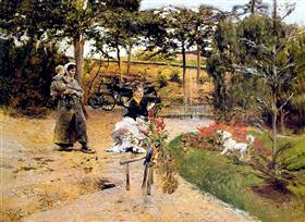 In de tuin - Giovanni Boldini