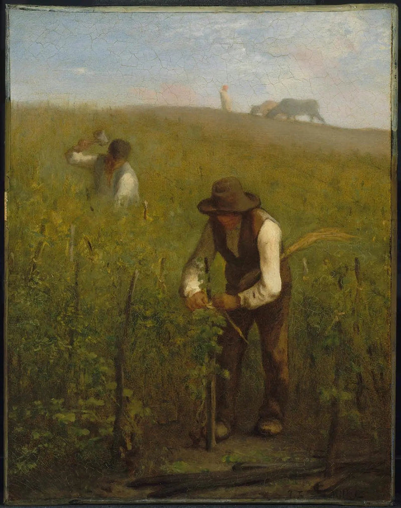In de wijngaard - Jean-François Millet