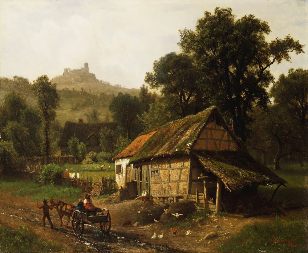 Dans les contreforts - Albert Bierstadt - Alpha Reproduction